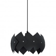 Φωτιστικό Κρεμαστό Μονόφωτο Φ28cm E27 230V 955ROCCO1/BL